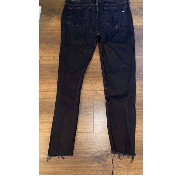 Rag & Bone Distressed Skinny Jeans Women’s Size 28 Dark Wash Stretch Denim - Picture 3 of 13